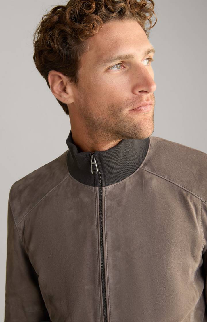 Joop Veloursleder-Blouson Toros In Grau