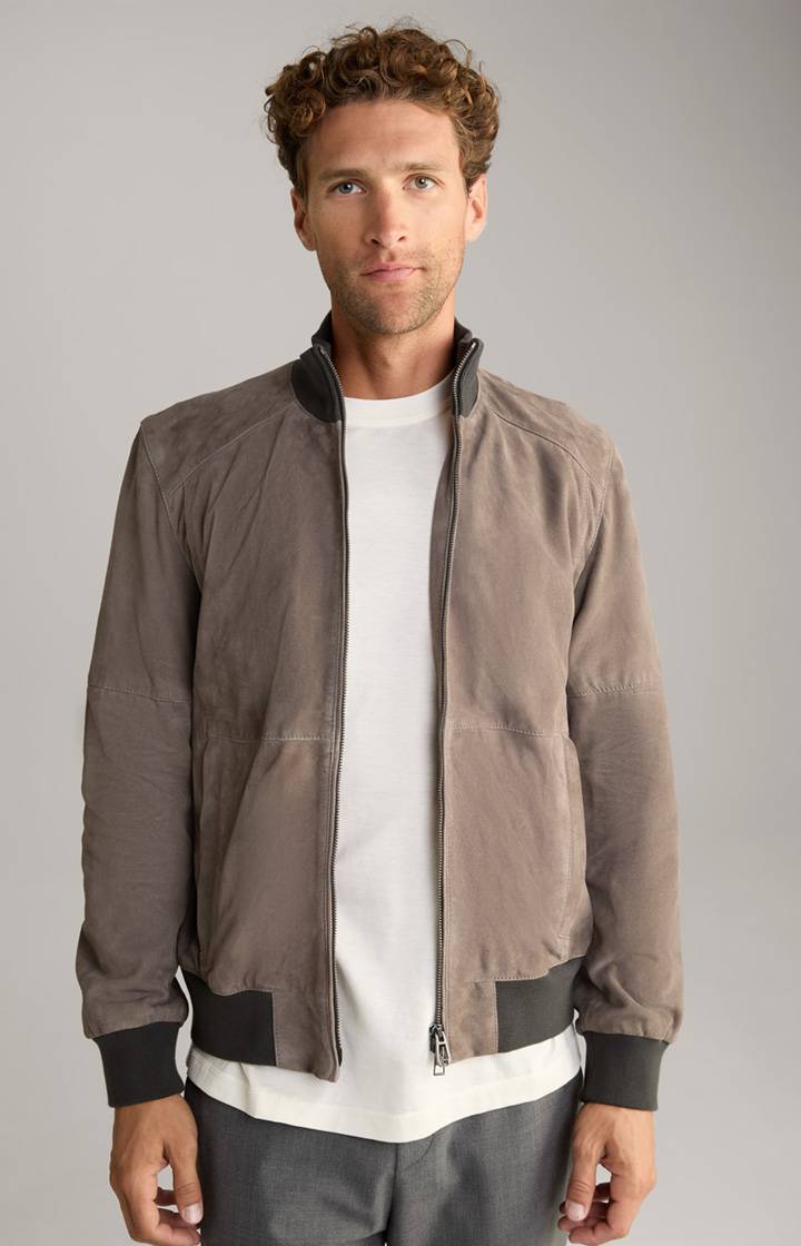 Joop Veloursleder-Blouson Toros in Grau
