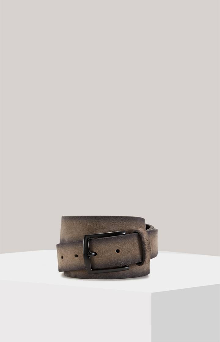 Joop Veloursledergürtel in Grau