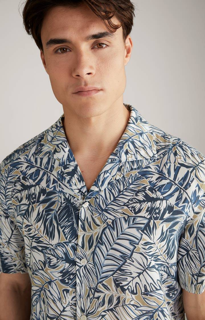 Joop Viskose-Hemd Hanes In Weiß/Blau/Beige