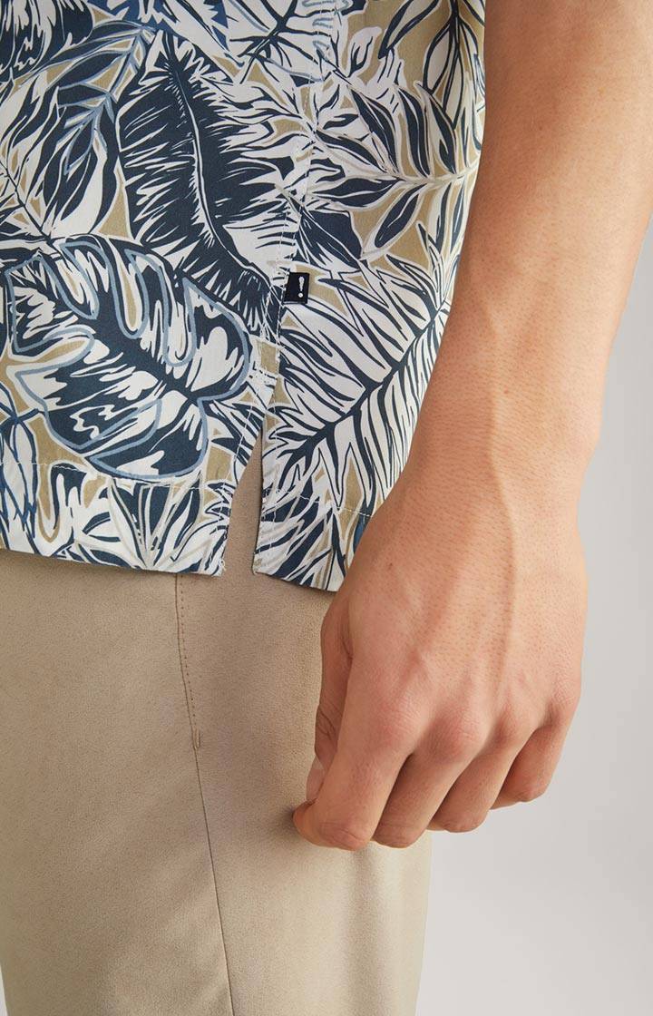 Joop Viskose-Hemd Hanes In Weiß/Blau/Beige