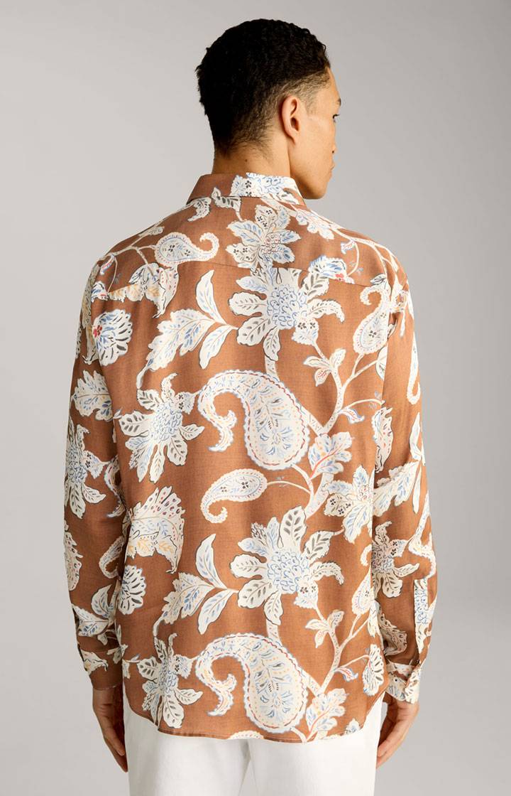 Joop Viskose-Hemd Matty In Kupfer/Ecru