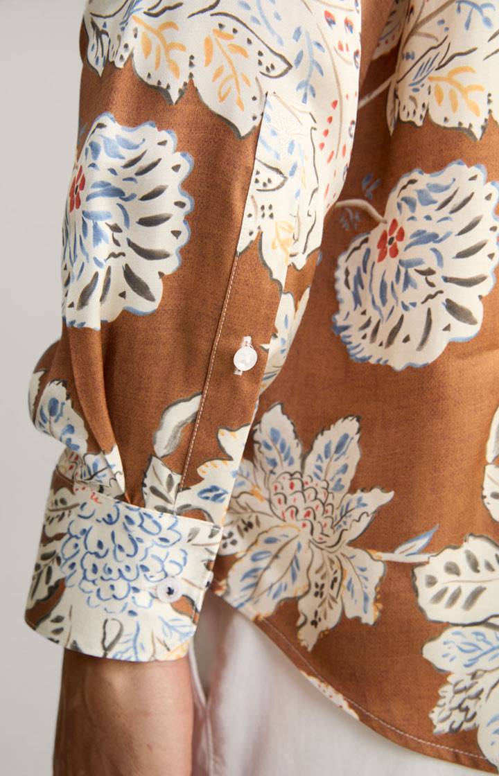 Joop Viskose-Hemd Matty In Kupfer/Ecru