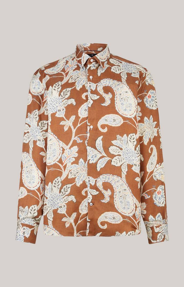 Joop Viskose-Hemd Matty In Kupfer/Ecru