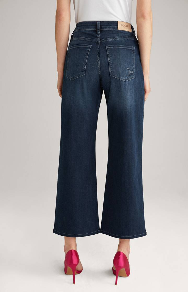 Joop Wide Leg Jeans In Dark Denim Blue