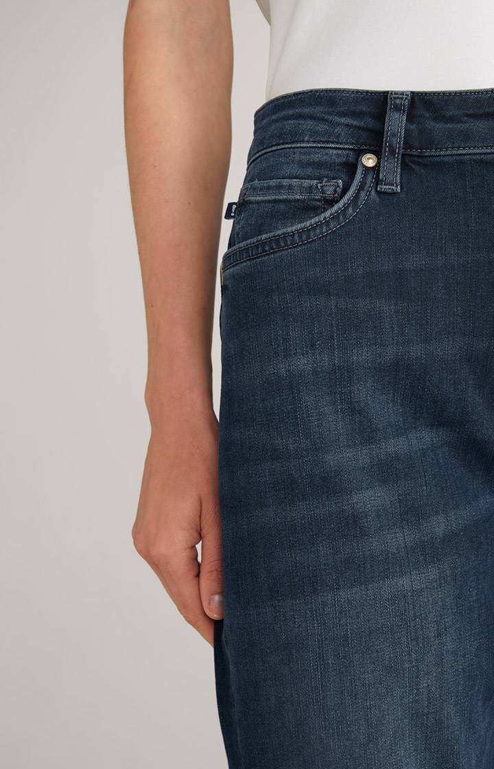 Joop Wide Leg Jeans In Dark Denim Blue