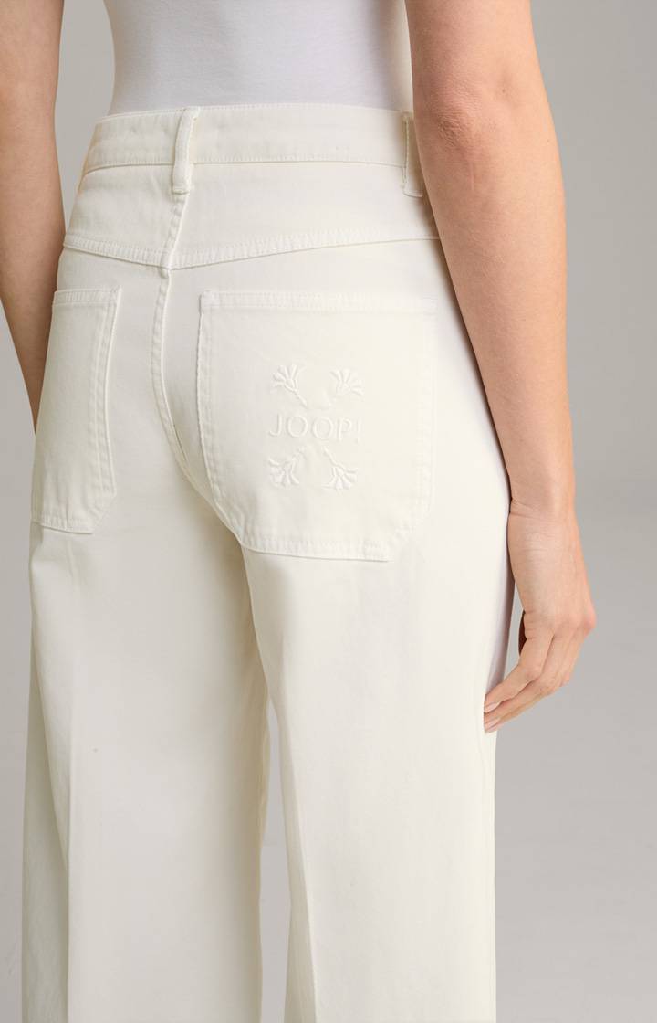 Joop Wide Leg Jeans Mialina In Offwhite