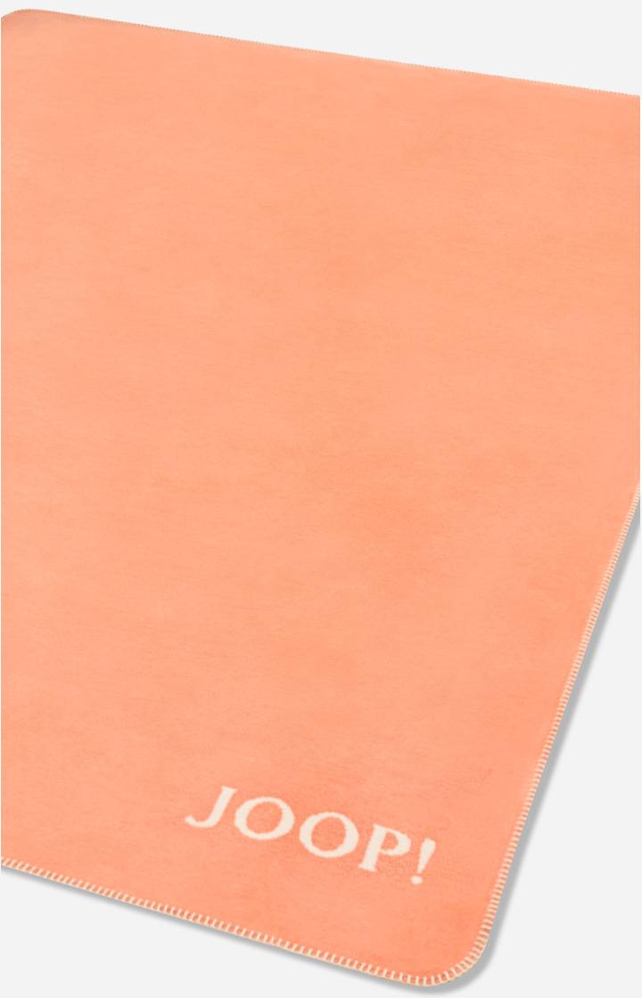 Joop Wohndecke Uni-Doubleface In Apricot-Sand