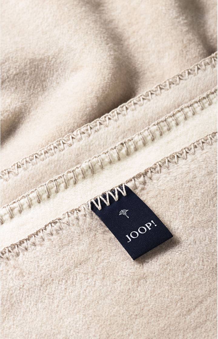 Joop Wohndecke Uni-Doubleface In Ecru-Feder