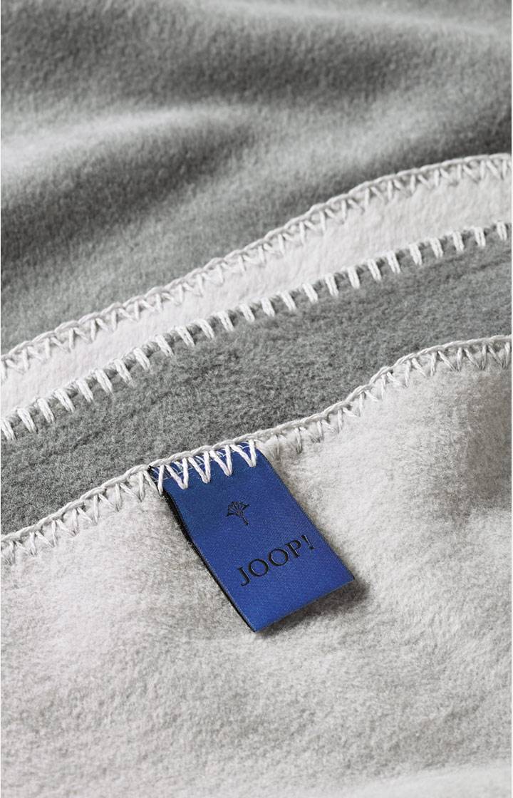 Joop Wohndecke Uni-Doubleface, Silber-Grau