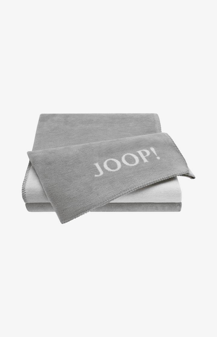 Joop Wohndecke Uni-Doubleface, Silber-Grau