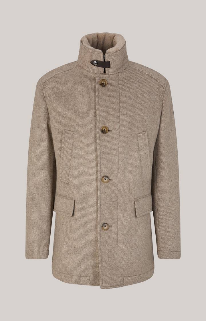 Joop Wollmix-Jacke Gary in Beige gemustert