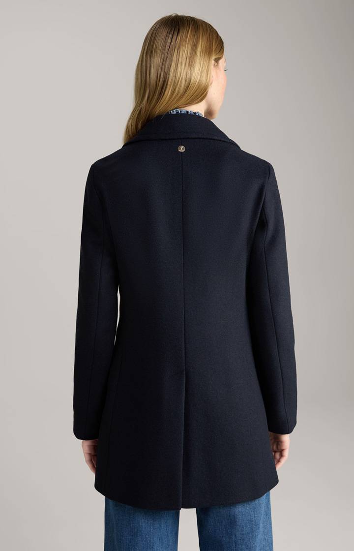 Joop Wollmix-Mantel In Navy