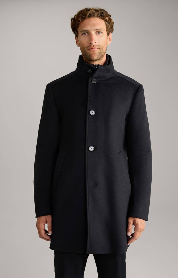 Joop Wollmix-Mantel Maico in Navy