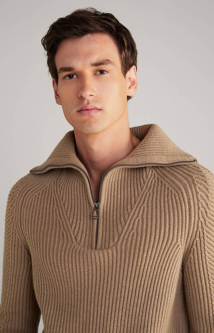 Joop Wool-Mix-Pullover Brunor In Hellbraun