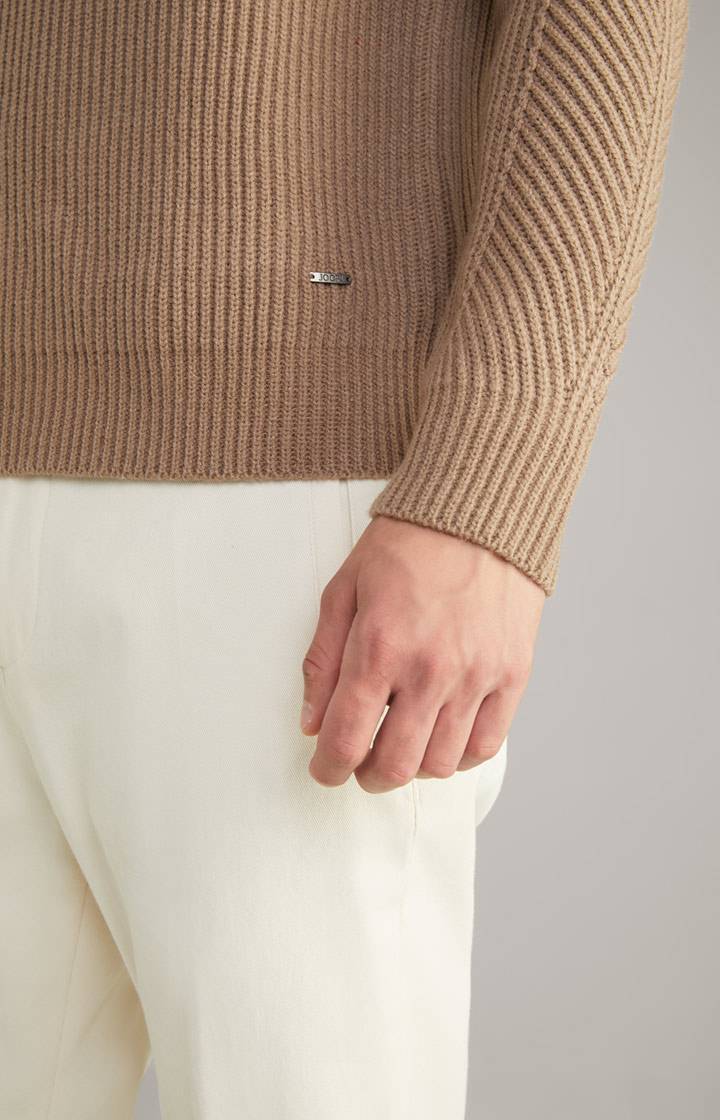 Joop Wool-Mix-Pullover Brunor In Hellbraun