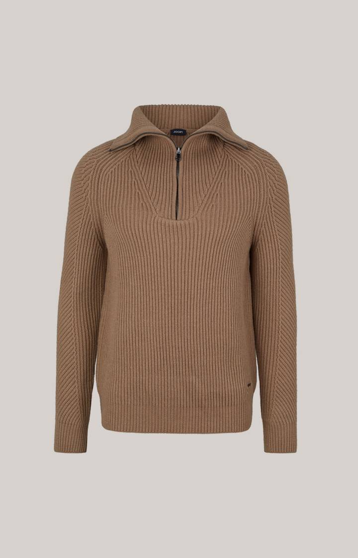 Joop Wool-Mix-Pullover Brunor In Hellbraun