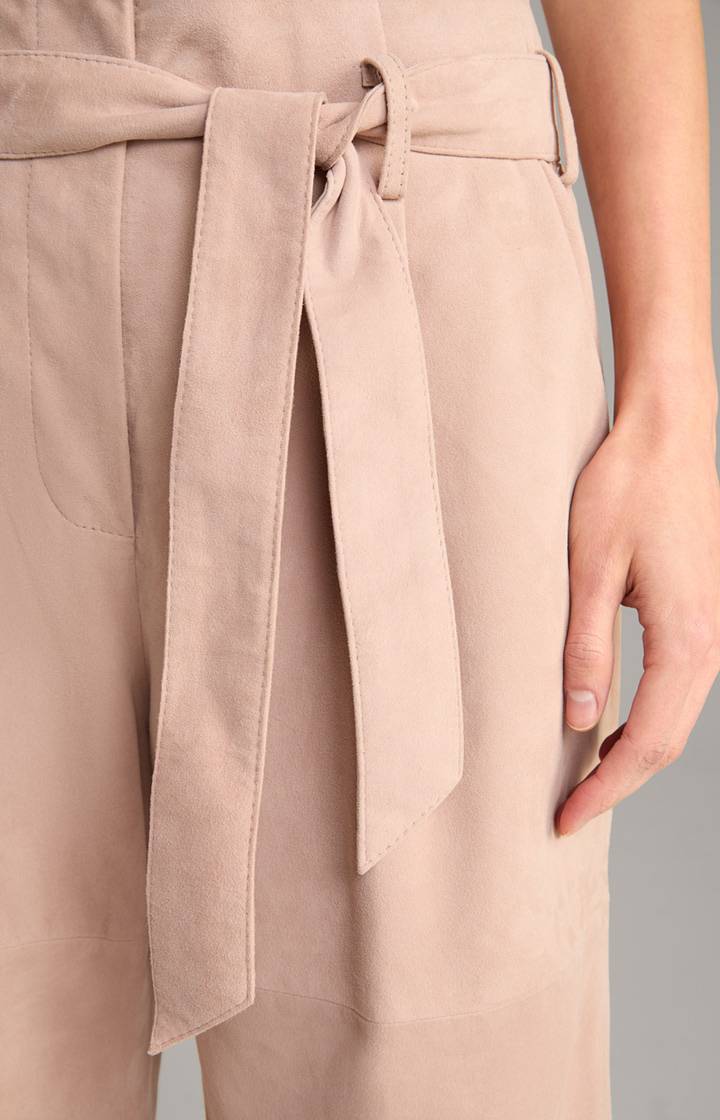 Joop Ziegenvelours-Lederhose In Hellbraun