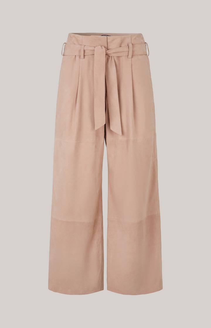 Joop Ziegenvelours-Lederhose In Hellbraun