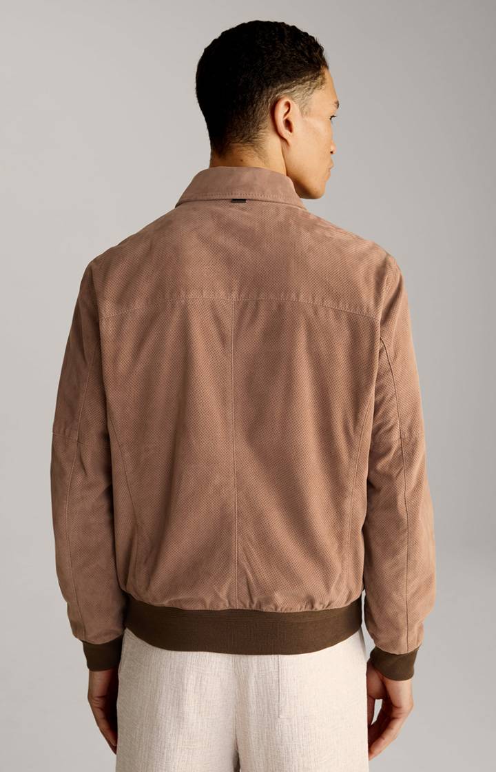 Joop Ziegenvelours-Lederjacke Laup In Hellbraun