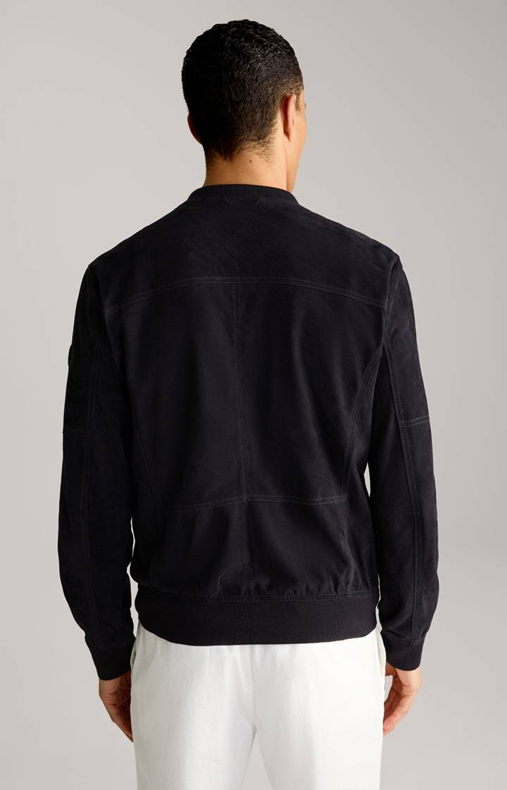 Joop Ziegenvelours-Lederjacke Pios In Navy