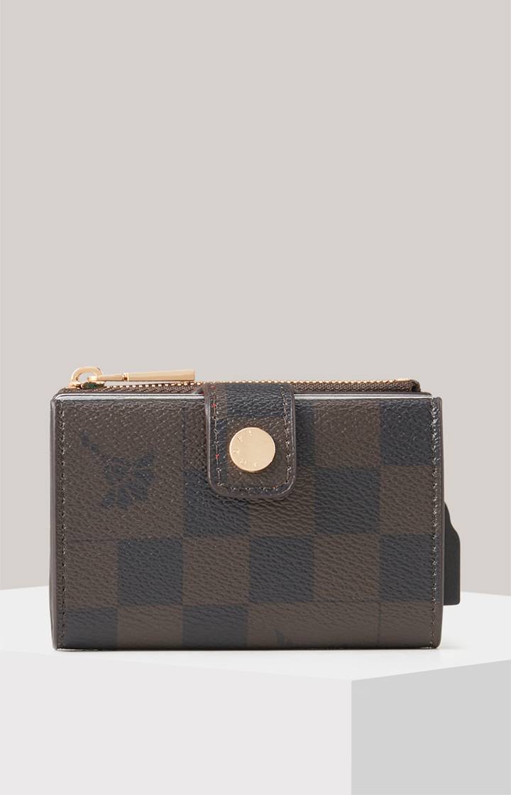 Joop Karten-Etui Piazza Edition C-Four in Braun/Dunkelblau