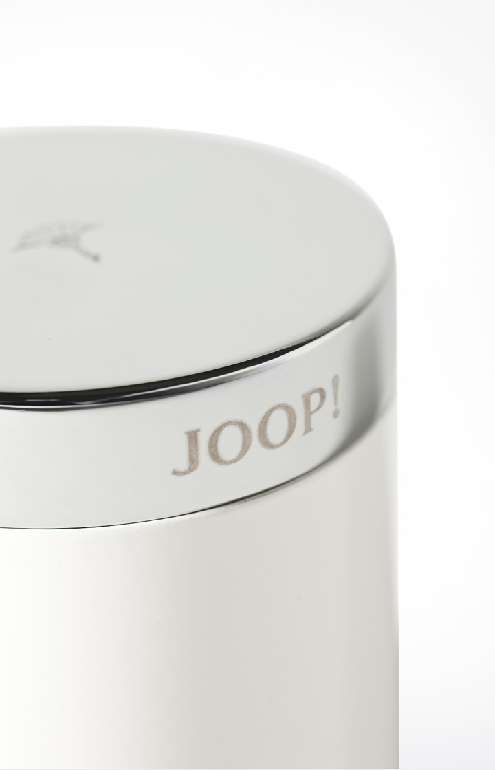 Joop Kleine Aufbewahrungsdose Chromeline, Silber/Weiß