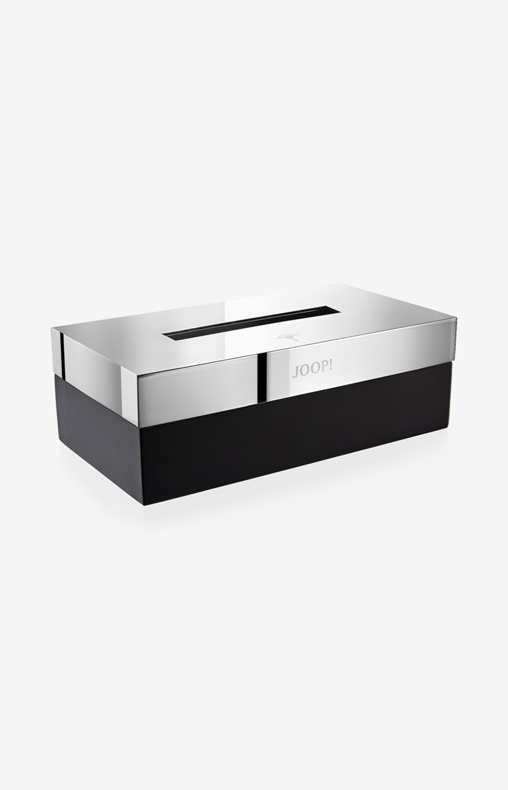 Joop Kosmetiktuchspender Chromeline Black in matt Schwarz