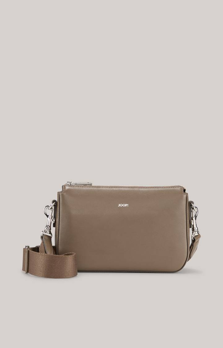 Joop Leder-Schultertasche Sofisticato Jasmina in Braungrau