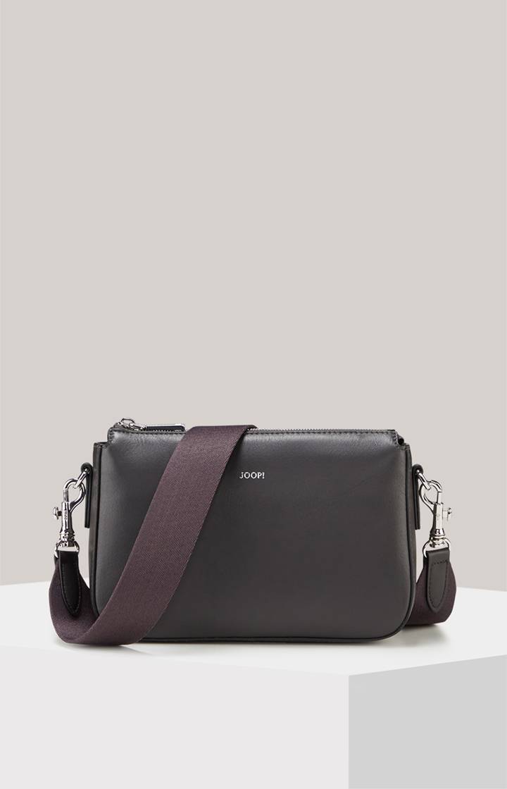 Joop Leder-Schultertasche Sofisticato Jasmina in Dunkelgrau