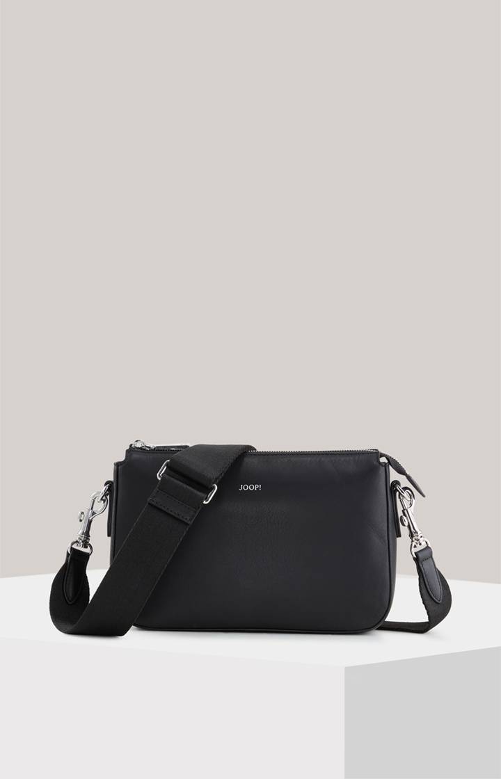 Joop Leder-Schultertasche Sofisticato Jasmina in Schwarz