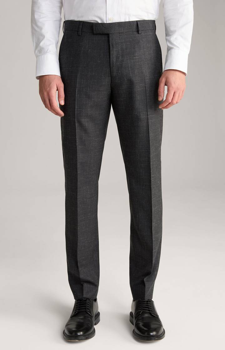 Joop Leinenmix Baukasten-Hose Blayr in Anthrazit meliert