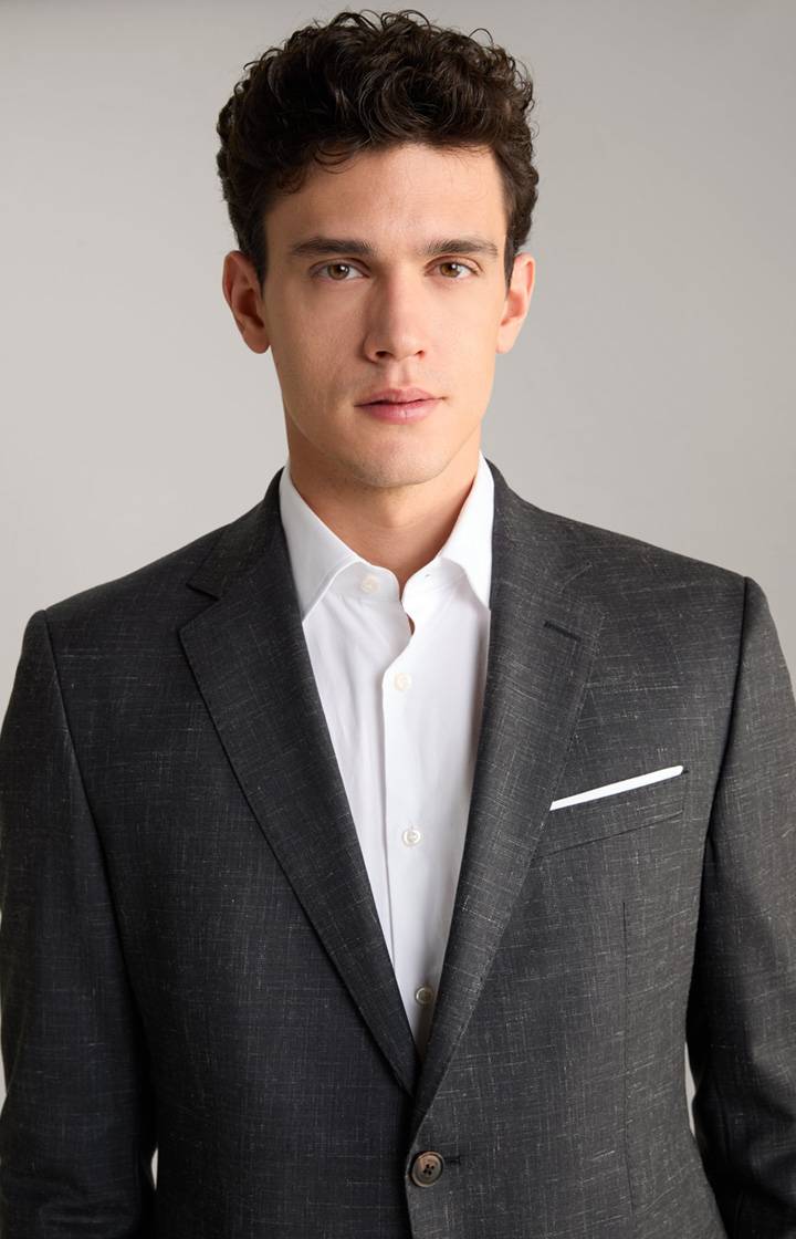 Joop Leinenmix Baukasten-Sakko Herby In Anthrazit Meliert