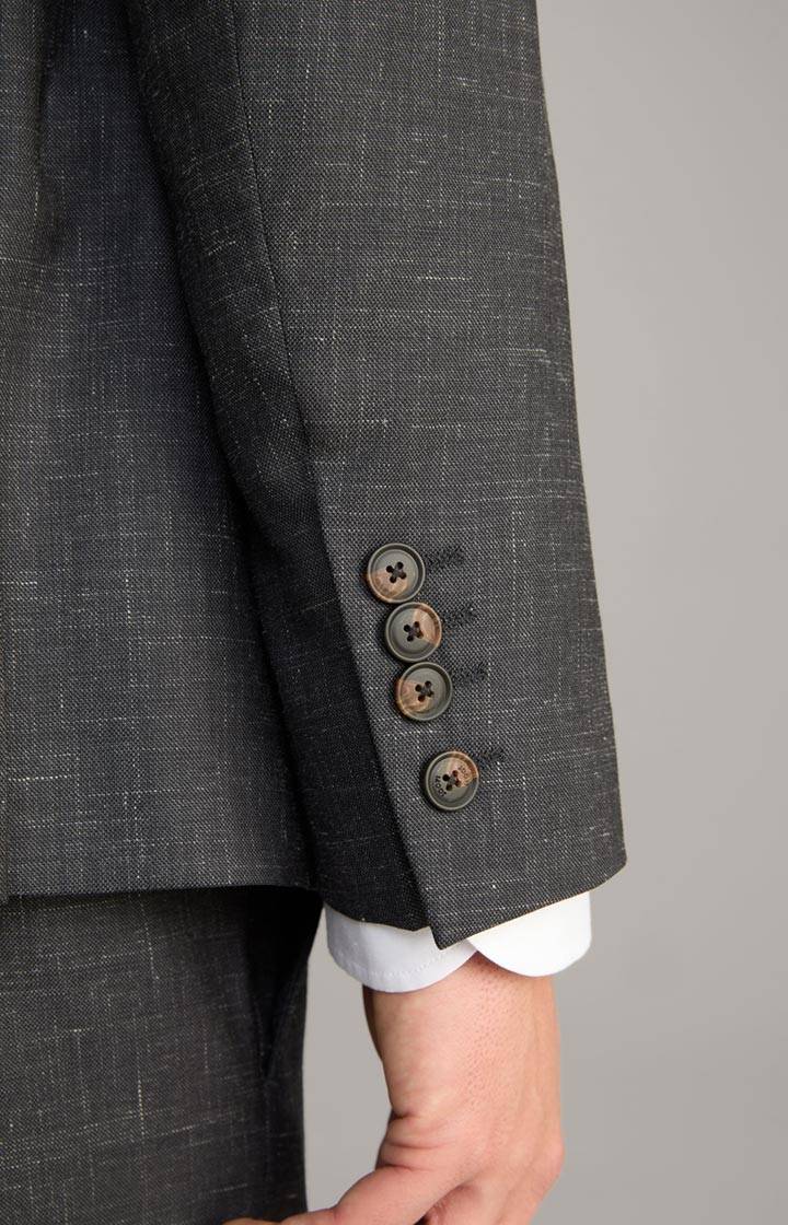 Joop Leinenmix Baukasten-Sakko Herby In Anthrazit Meliert