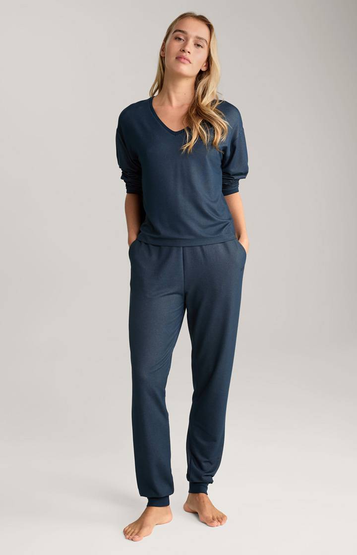 Joop Loungewear Longsleeve In Midnight Blue Meliert