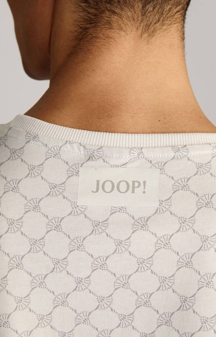 Joop Loungewear Longsleeve In Offwhite/Grau Gemustert