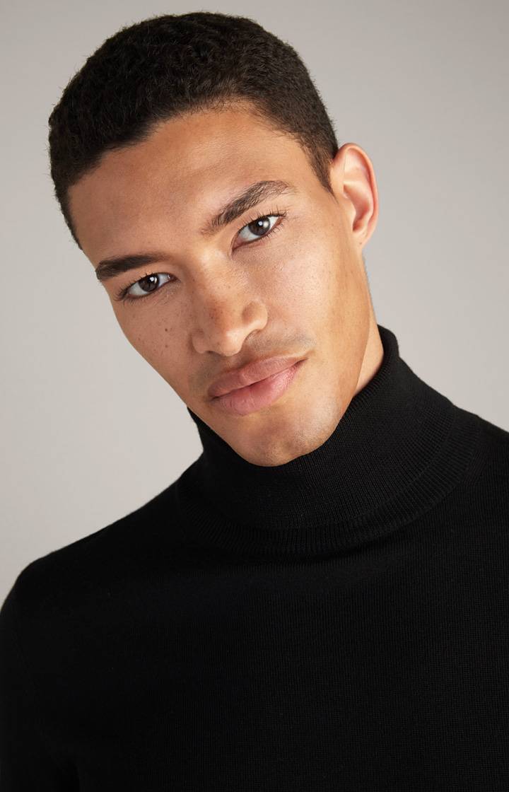 Joop Merinowoll-Rollkragenpullover Donte In Schwarz