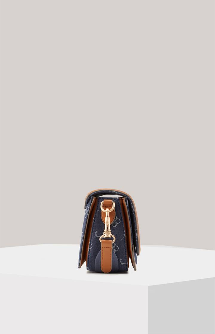 Joop Schultertasche Azzurro Sousa In Denim-Blau/Cognac