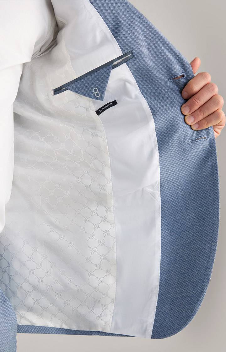 Joop Wedding-Baukasten-Sakko Damon In Hellblau Strukturiert