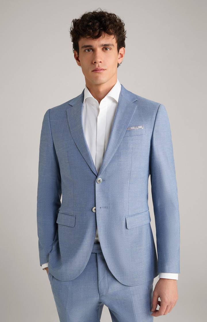 Joop Wedding-Baukasten-Sakko Damon in Hellblau strukturiert