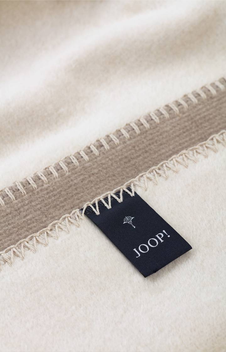 Joop Wohndecke JOOP! MELANGE DOUBLEFACE In Grau-Beige