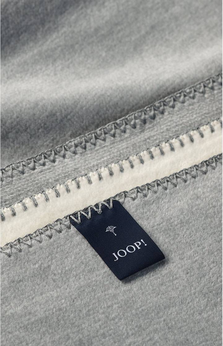 Joop Wohndecke JOOP! MELANGE-DOUBLEFACE In Natur-Silber