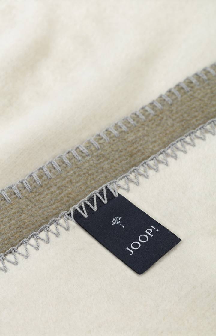 Joop Wohndecke JOOP! MELANGE DOUBLEFACE In Oliv-Natur