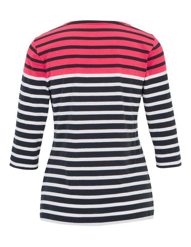 Joy Sportswear 3/4-Arm-Shirt CELIA T-Shirt Mit Feinem Ringeldessign