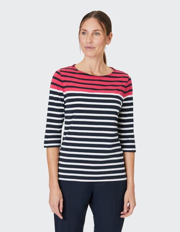Joy Sportswear 3/4-Arm-Shirt CELIA T-Shirt mit feinem Ringeldessign