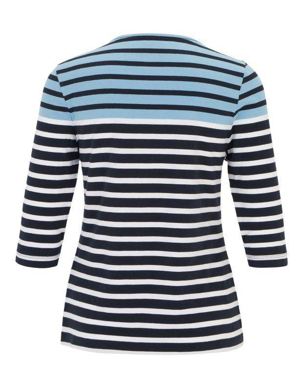 Joy Sportswear 3/4-Arm-Shirt CELIA T-Shirt Mit Feinem Ringeldessign