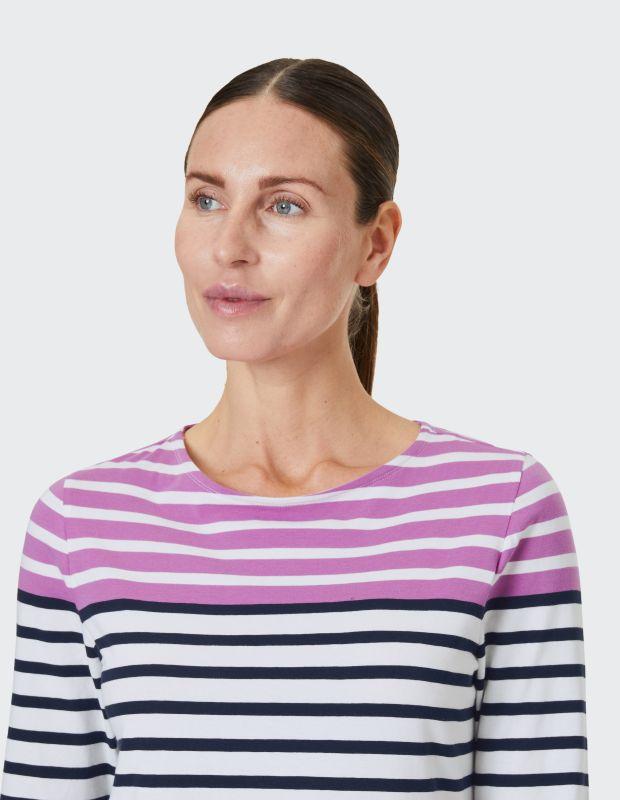 Joy Sportswear 3/4-Arm-Shirt CELIA T-Shirt Mit Feinem Ringeldessign