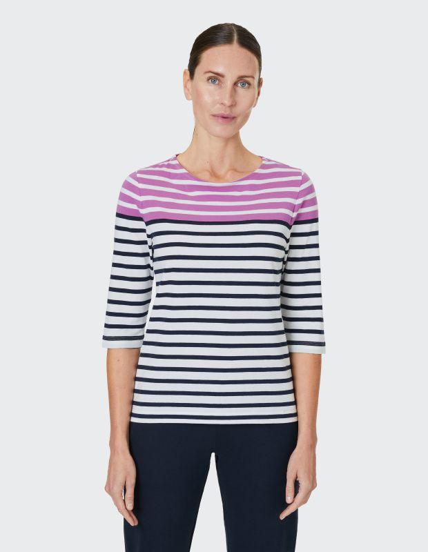 Joy Sportswear 3/4-Arm-Shirt CELIA T-Shirt mit feinem Ringeldessign