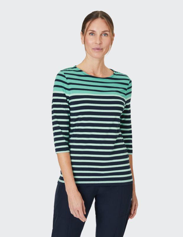 Joy Sportswear 3/4-Arm-Shirt CELIA T-Shirt mit feinem Ringeldessign