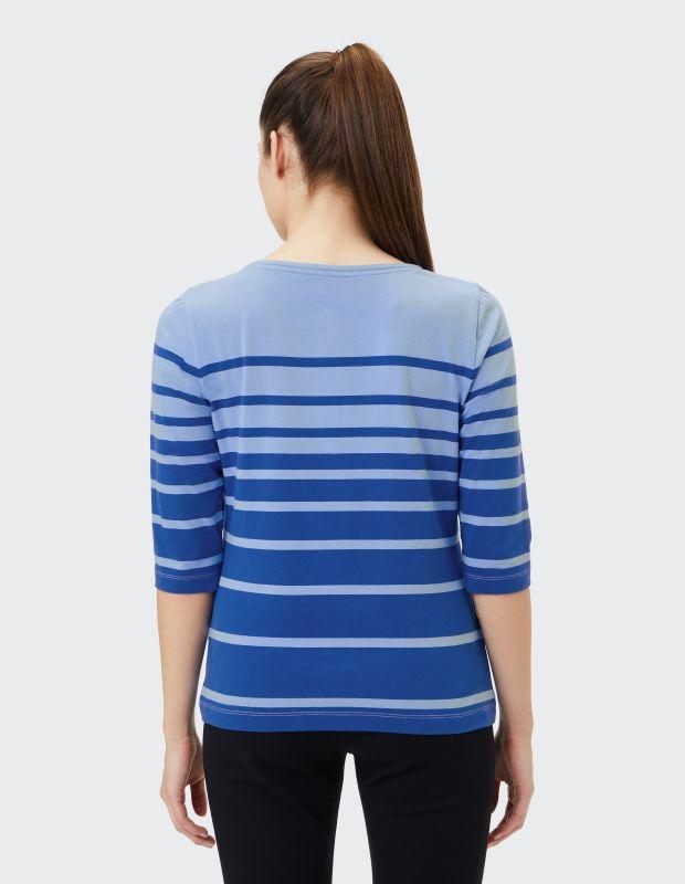 Joy Sportswear 3/4-Arm-Shirt LISA Shirt Mit Zweifarbigem Ringeldesign